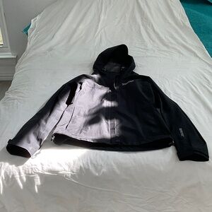 Marmot Black Hooded Minimalist Rain Jacket